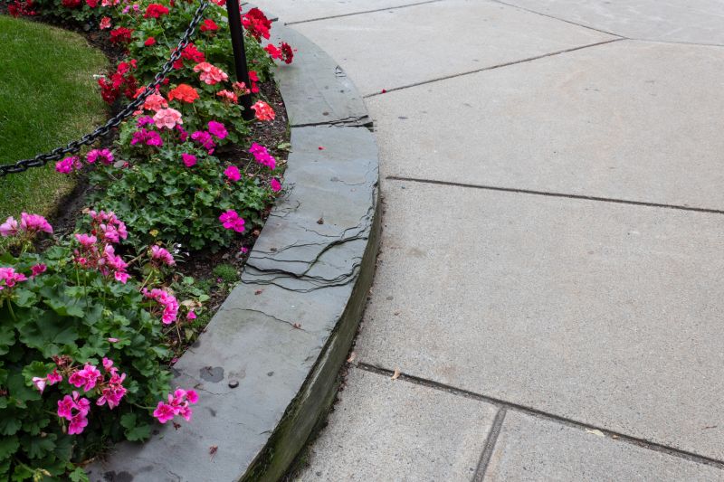 Flowerbed Curbing Installation